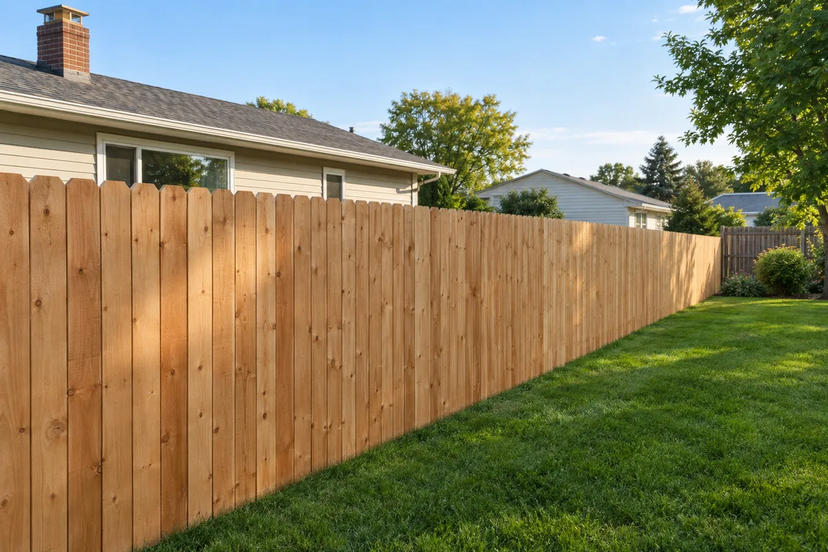 Wood Fencing example